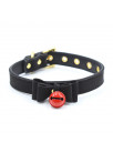 Collar with Bow and Rattle 44 cm Black/Red FETISH ADDICT