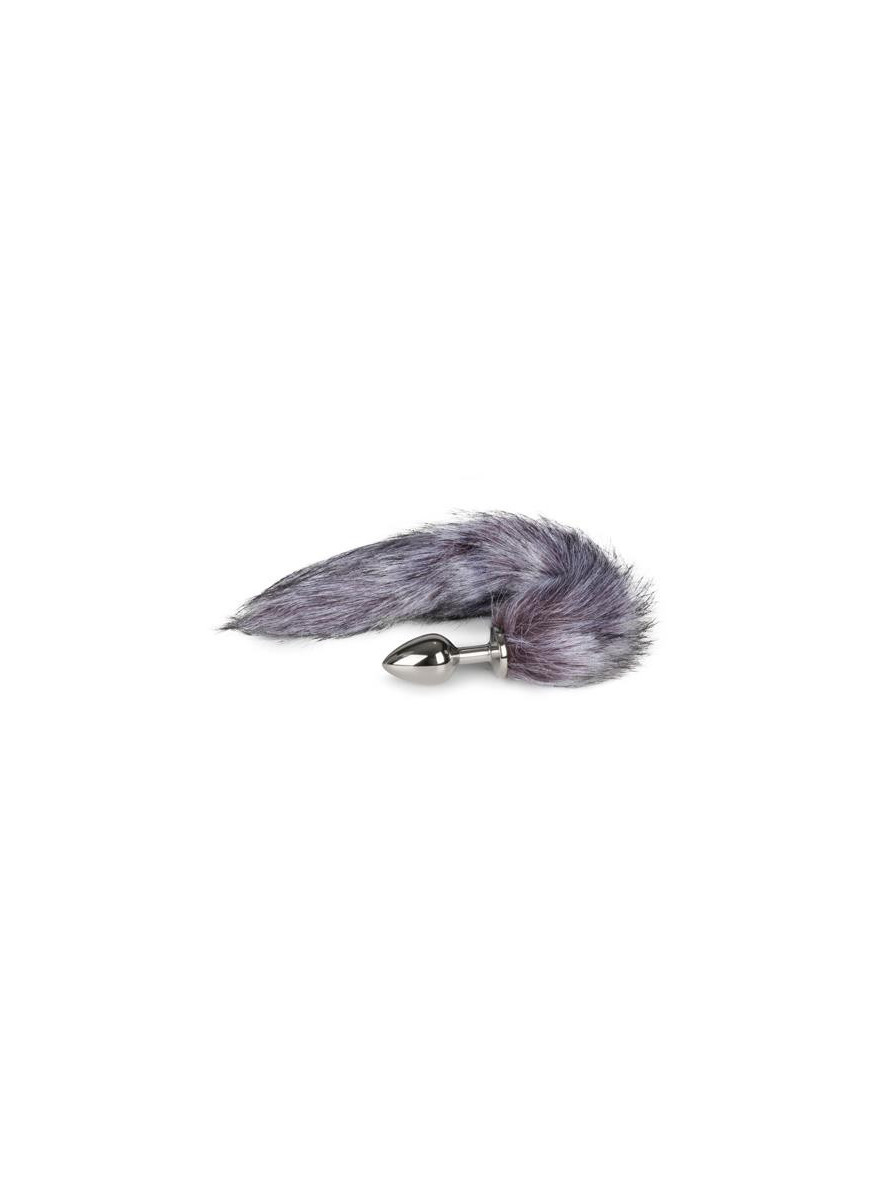 Fox Tail Butt Plug No. 6 Silver EASYTOYS