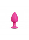 EASYTOYS Diamond Butt Plug Large Pink