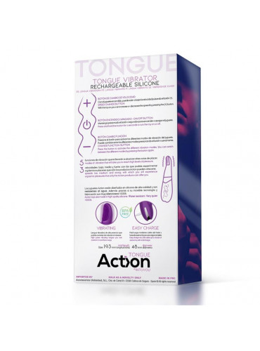 No. Six Clitoris Vibe Tongue G-Spot Stimulator USB Silicone ACTION