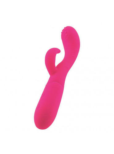 Cakey G-Spot and Rabbit Vibe USB Silicone Fuchsia GOODIES