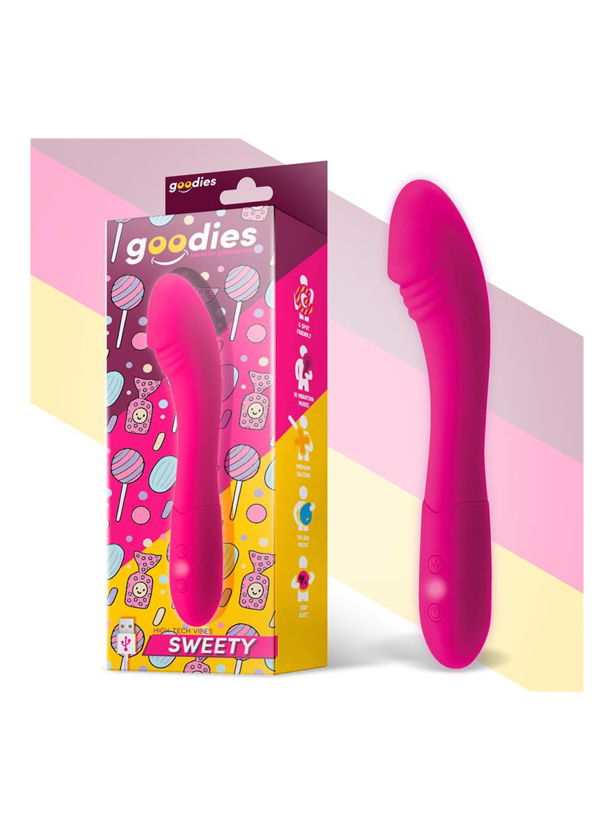 Sweety G-Spot Vibe USB Silicone Fuchsia GOODIES