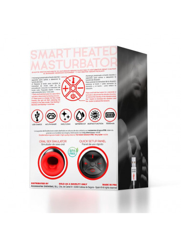 Owen Male Masturbator with Vibration and Heat USB ACTION