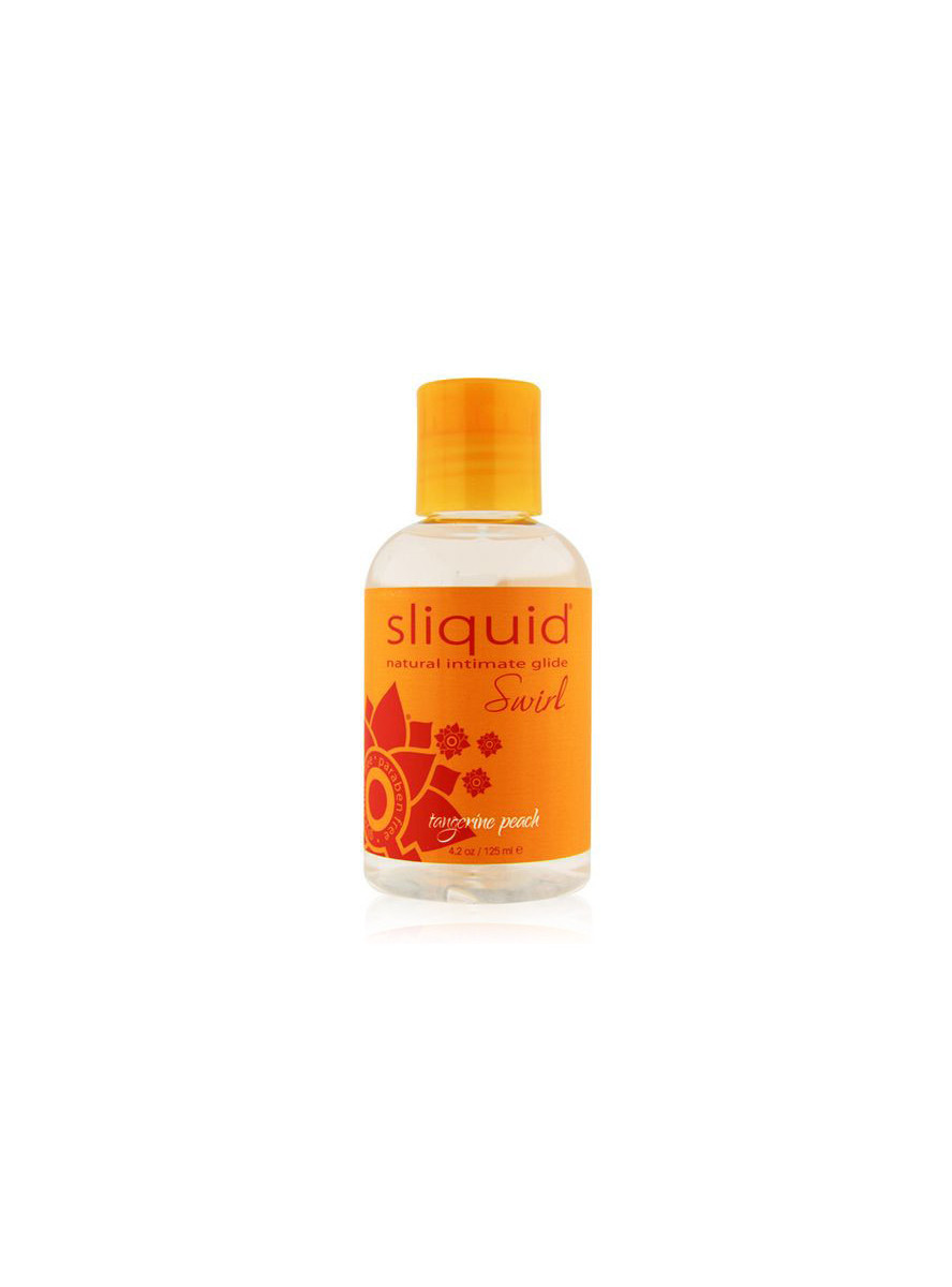 Naturals Swirl Smaksatt Glidmedel Tangerine & persika 125 ml Sliquid