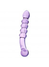 Purple Rain Ribbed Dildo Gläs