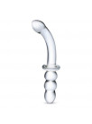 Ribbed G-Spot Glass Dildo Gläs