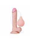 Dropy Realistisk Dildo Dual Layer med Ejakulation 9" LIKE TRUE