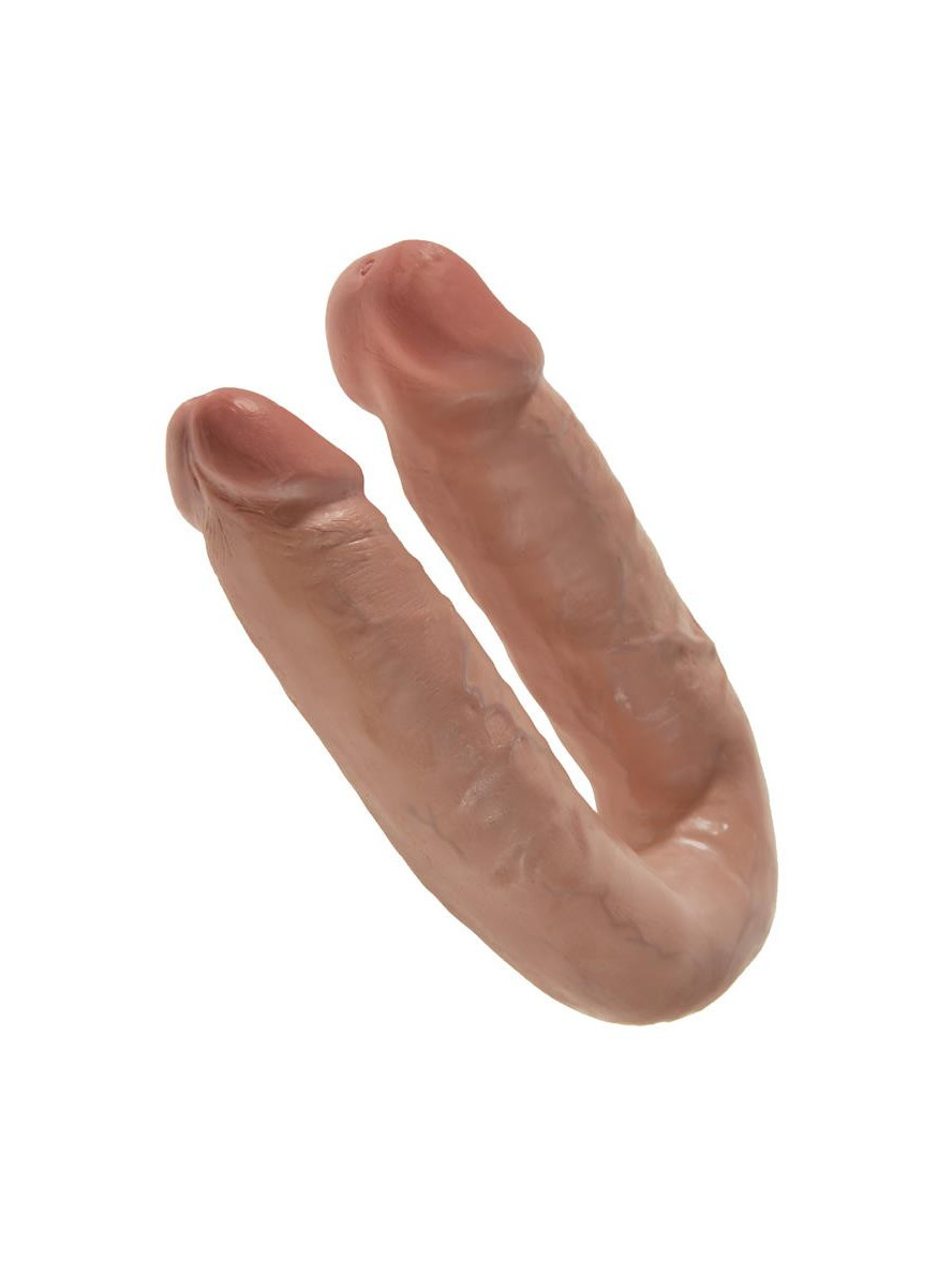 U-Shaped Medium Double Trouble 13,62" - Tan KING COCK