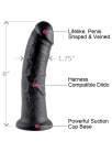 King Cock Realistisk Dildo 20.3 cm Svart