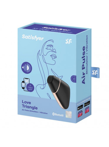 Love Triangle Clitoris Sucker Black SATISFYER