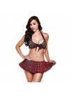 Baci Lingerie Honor Roll Schoolgirl BH & Kjol Set One-size