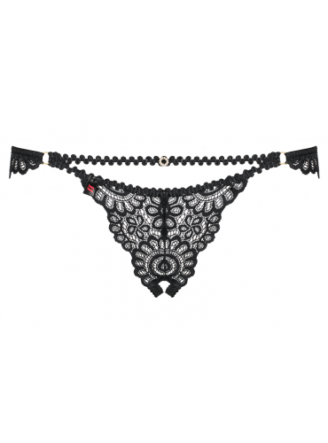 OBSESSIVE Mixty Crotchless Panties Black