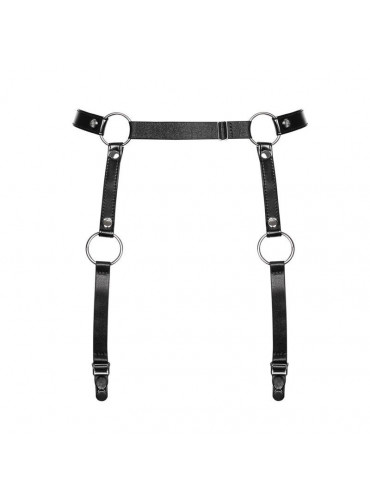 OBSESSIVE A741 Leather Look Bondage Suspender Belt OS