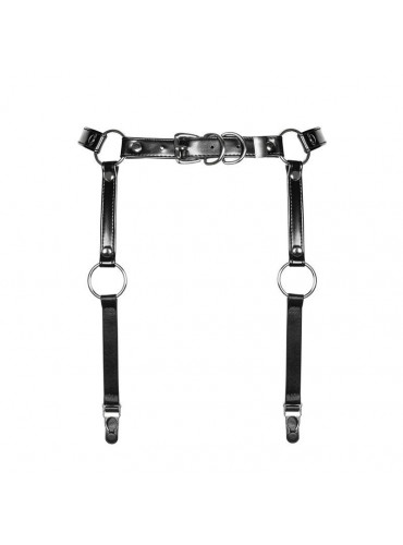 OBSESSIVE A741 Leather Look Bondage Suspender Belt OS