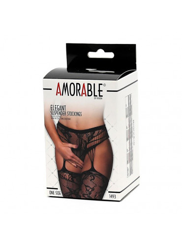 Fishnet Garter Belt One Size AMORABLE