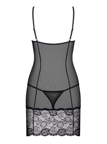 OBSESSIVE Alluria Chemise & Stringtrosa S/M