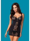 OBSESSIVE Heartina Chemise & Stringtrosa