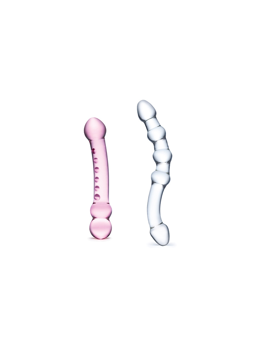 Lustask Glass Dildo Large Pleasure Kit Glas (2 pcs)