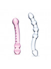 Lustask Glass Dildo Large Pleasure Kit Glas (2 pcs)