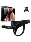 Mistress Elastic Strap-on with Silicone Dildo 15 cm Black FETISH BY INTOYOU