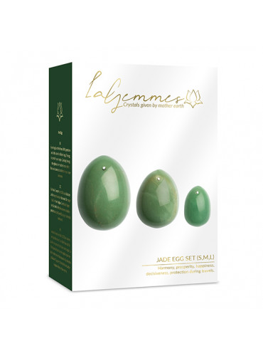 La Gemmes Yoni Egg Set Jade