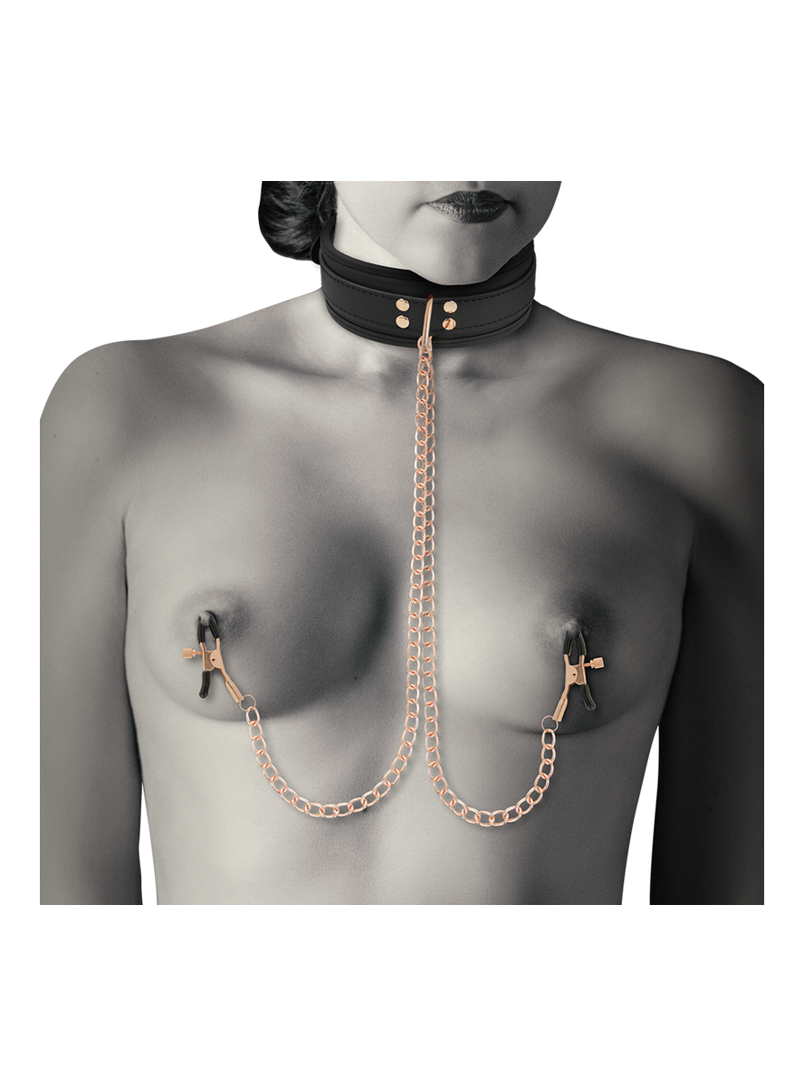 COQUETTE FANTASY Collar With Nipple Clamps