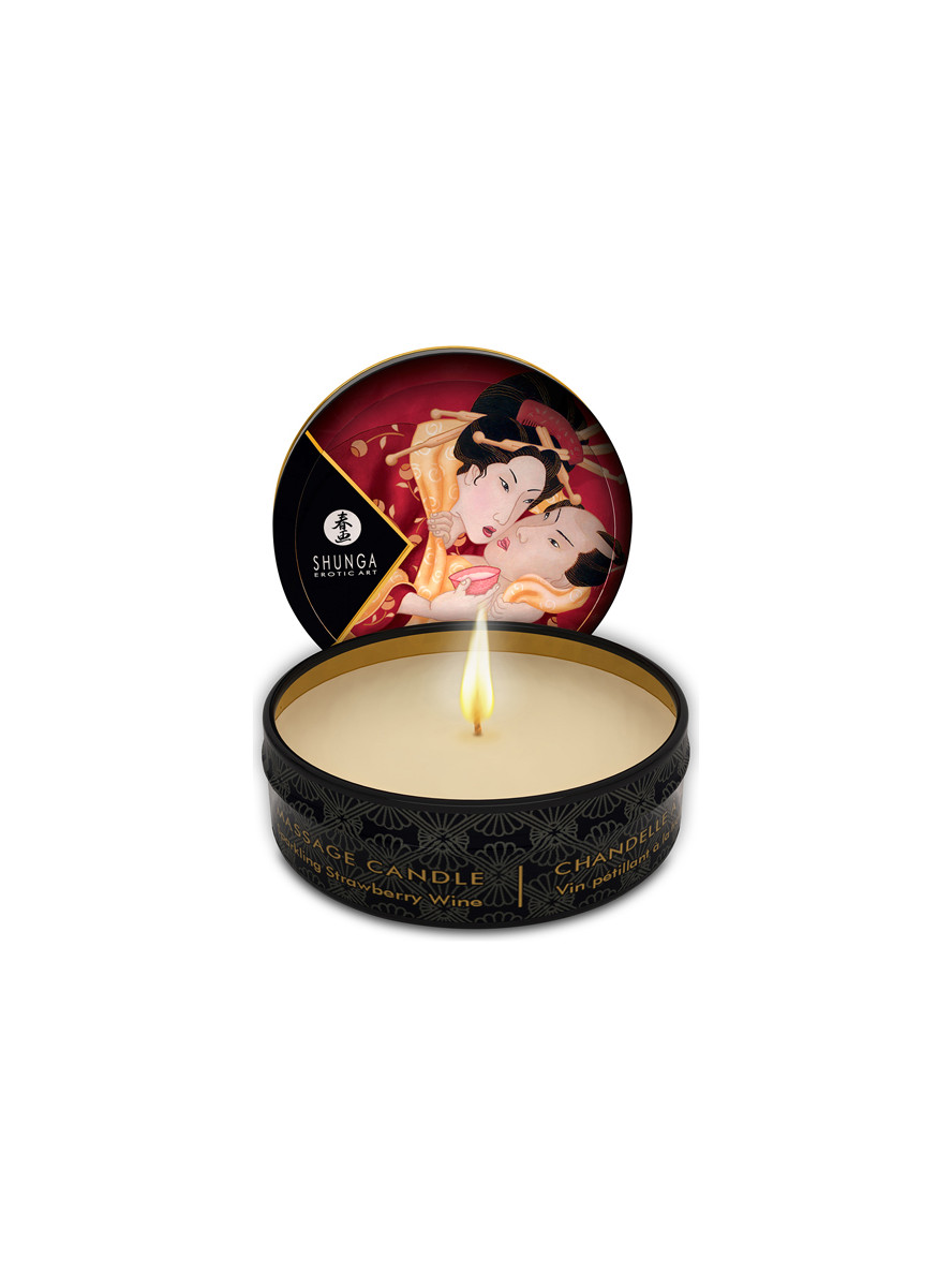 Shunga Mini Massage Candle Strawberry 30 ml