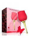 Martinella Clitoris Sucker with Point Vibrator Hot Red