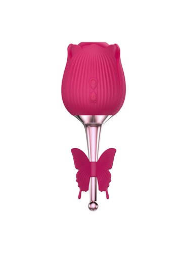 Martinella Clitoris Sucker with Point Vibrator Rosé Gold