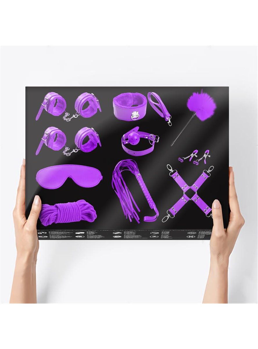 INTOYOU BDSM LINE Bondage Set 11 Pieces Purple