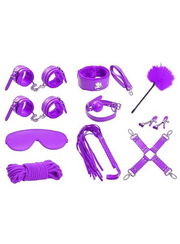 INTOYOU BDSM LINE Bondage Set 11 Pieces Purple