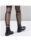 BIJOUX INDISCRETS MAZE KNEE AND ANKLE GARTER BLACK