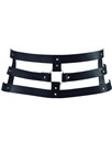 BIJOUX INDISCRETS MAZE WIDE BELT AND RESTRAINTS BLACK