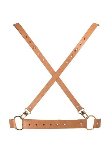 BIJOUX INDISCRETS MAZE - X HARNESS BROWN