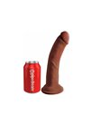 KING COCK Dildo Triple Density 8" Brown