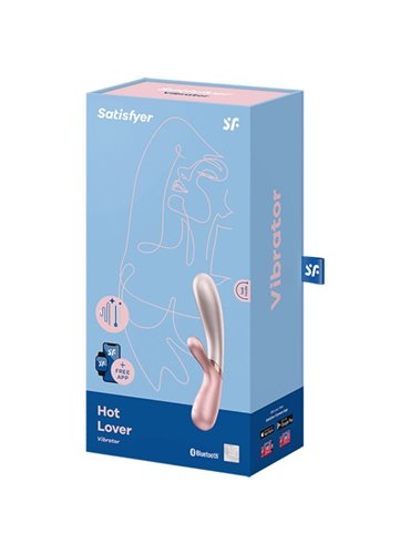 SATISFYER HOT LOVER VIBRATOR ROSE-BEIGE