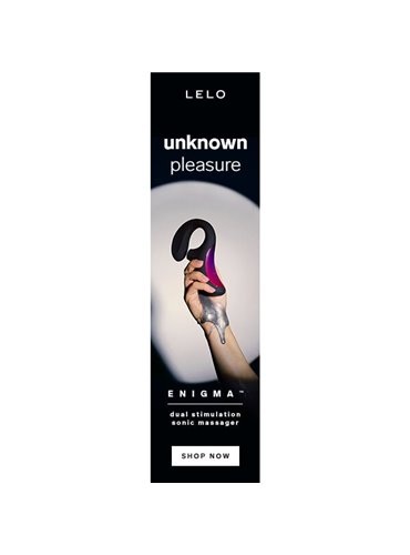 LELO ENIGMA DUAL STIMULATION SONIC MASSAGER BLACK