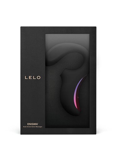 LELO ENIGMA DUAL STIMULATION SONIC MASSAGER BLACK