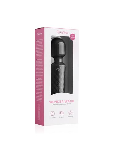 EasyToys Mini Wand Vibrator - Black