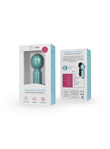 EASYTOYS Mini Vibe Wand Vibrator - Aqua