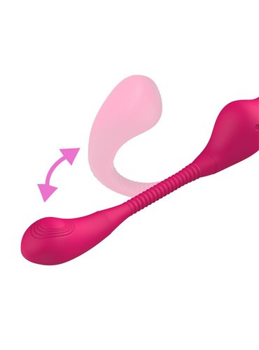 ACTION No. TwentyThree Double Vibe Pulsation and Thrusting Flexible 180º