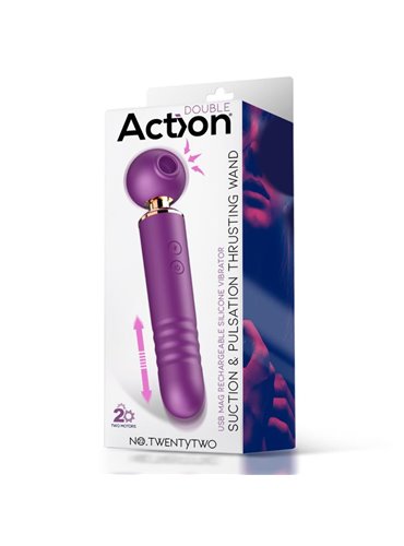 ACTION No. TwentyTwo Massager with Suction, Pulsation and Thrusting