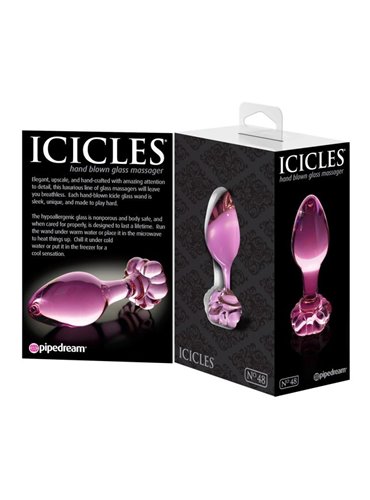 ICICLES NUMBER 48 Hand Blown Glass Massager