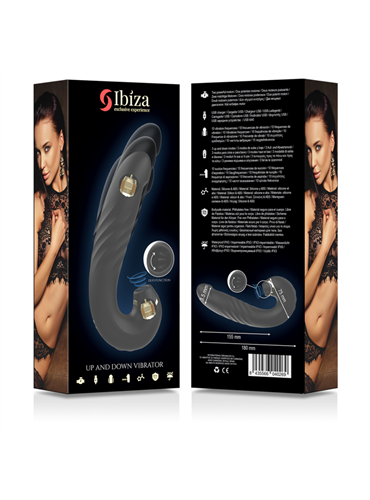 IBIZA - UP & DOWN SUCTIONING VIBRATOR 15.5 CM